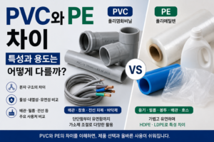 PVC와 PE 차이: 특성과 용도는 어떻게 다를까?