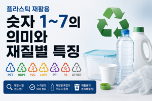 플라스틱 재활용 숫자 1~7의 의미와 재질별 특징
