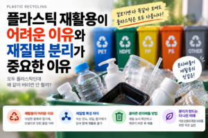 플라스틱 재활용이 어려운 이유와 재질별 분리가 중요한 이유