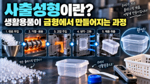 생활용품이 금형에서 만들어지는 과정