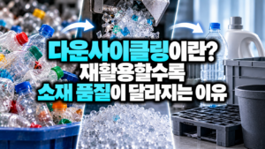 다운사이클링이란? 재활용할수록 소재 품질이 달라지는 이유 7 플라스틱 다운사이클링의 여정